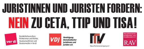 Nein zu CETA, TTIP und TISA