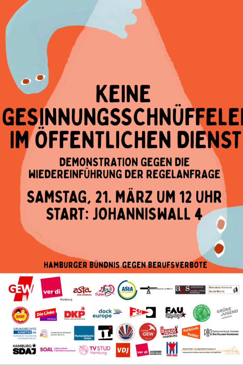 Demo gegen die Wiedereinführung der Regelanfrage